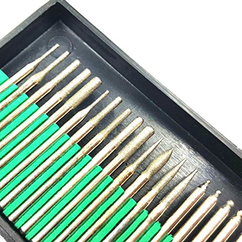 Aiskaer - Kit 60 pz punte da trapano diamantate