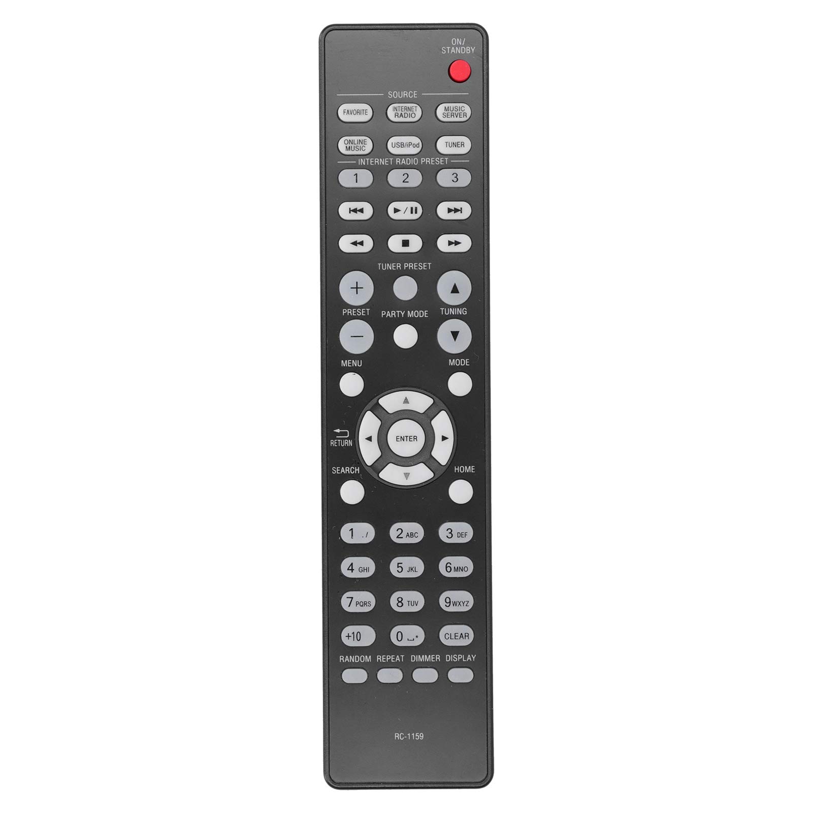 Télécommande Universelle, télécommande à Clavier RC-1159, télécommande de Remplacement pour Tous Les téléviseurs LCD