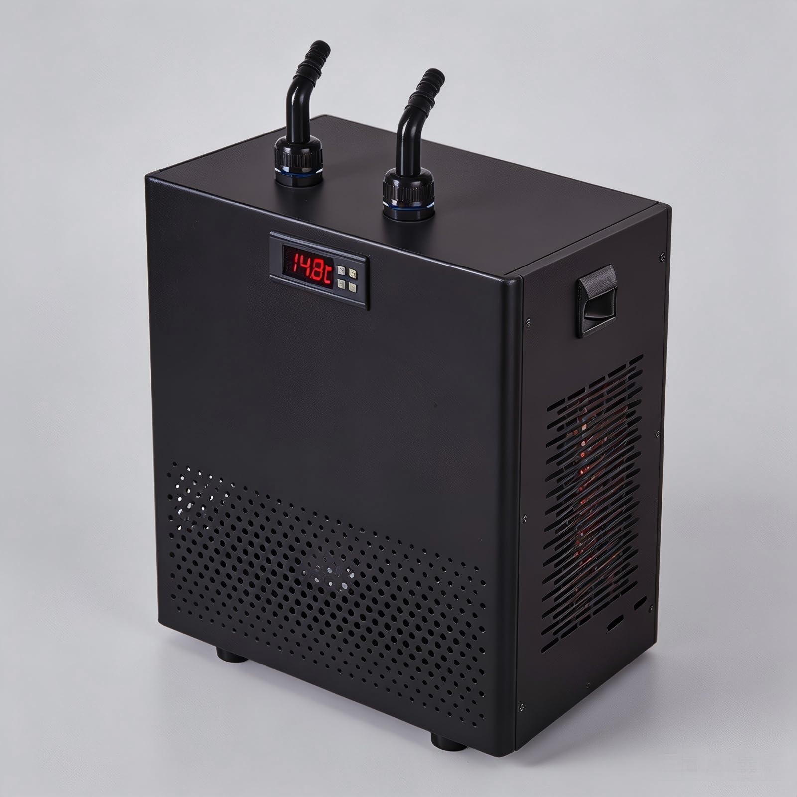 Enfriador de acuario de 160L, enfriador de tanque de peces con bomba de agua silenciosa y tubería de 3M, enfriador de agua hidropónico for agua dulce y salada(100L(26gal))