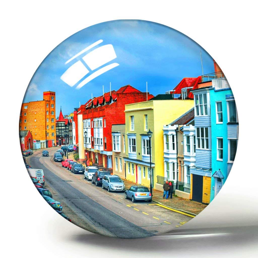 Uk England Portsmouth Old Town 3D Fridge Magnet Souvenir Collection Travel Gift Circle Crystal Refrigerator Magnets