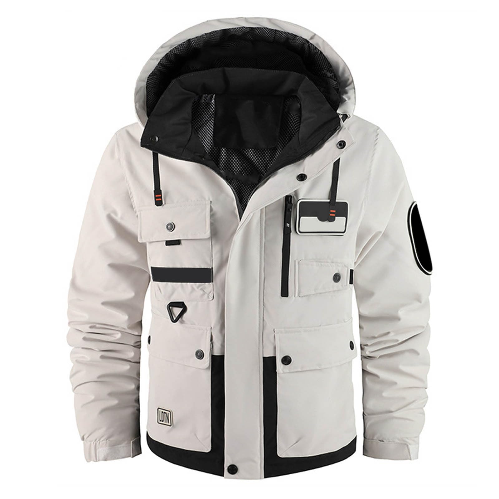 Chaqueta de esquí de montaña cálida de invierno Parka de nieve acolchada abrigo de snowboard de forro polar con capucha impermeable hombre ligero chaqueta de pareja, gruesa chaqueta de