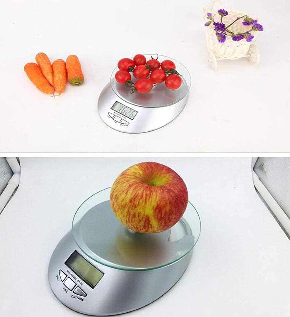 do kuchni i biżuterii Wysokiej precyzji wagi elektroniczne do użytku domowego Mała waga kuchenna Dokładna waga do pieczenia Żywność Gram Ważenie Mała waga 5 kg,Jeden kolor