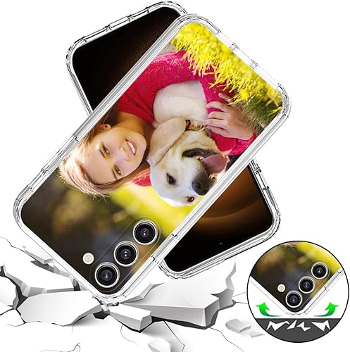 Vista 67 de Funda transparente 3 en 1 diseñada para teléfono Galaxy S21, Plus/Ultra/FE 5G Samsung, capas protectoras híbridas [protector de pantalla] Borrar 05