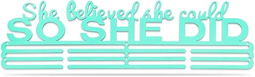 Miniatura 7 de Miayork Upgrade Medal Holder Display Hanger Rack Medals-Medal Holder Wall Mount Easy to Install Race Runner Medal Frame Patent D889882