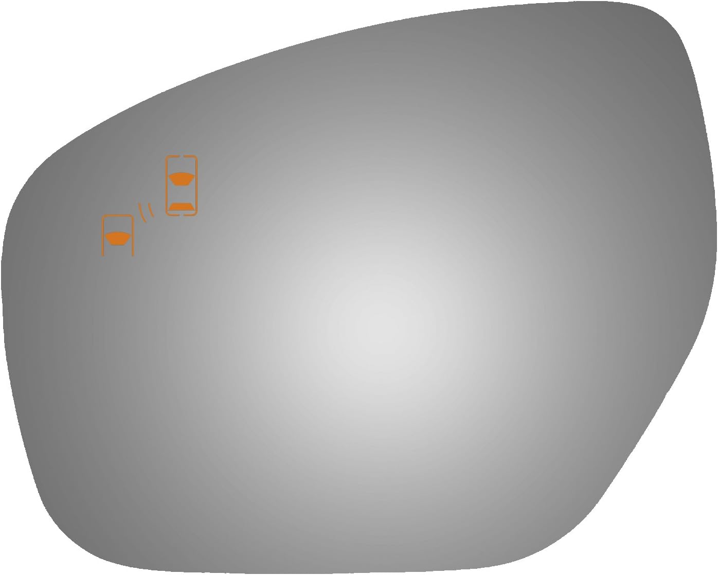 Burco 4363B Driver Side Power Replacement Mirror Glass with Lasered Holes to use with Factory Blind Spot Detector for 2010-2015 MAZDA CX-9