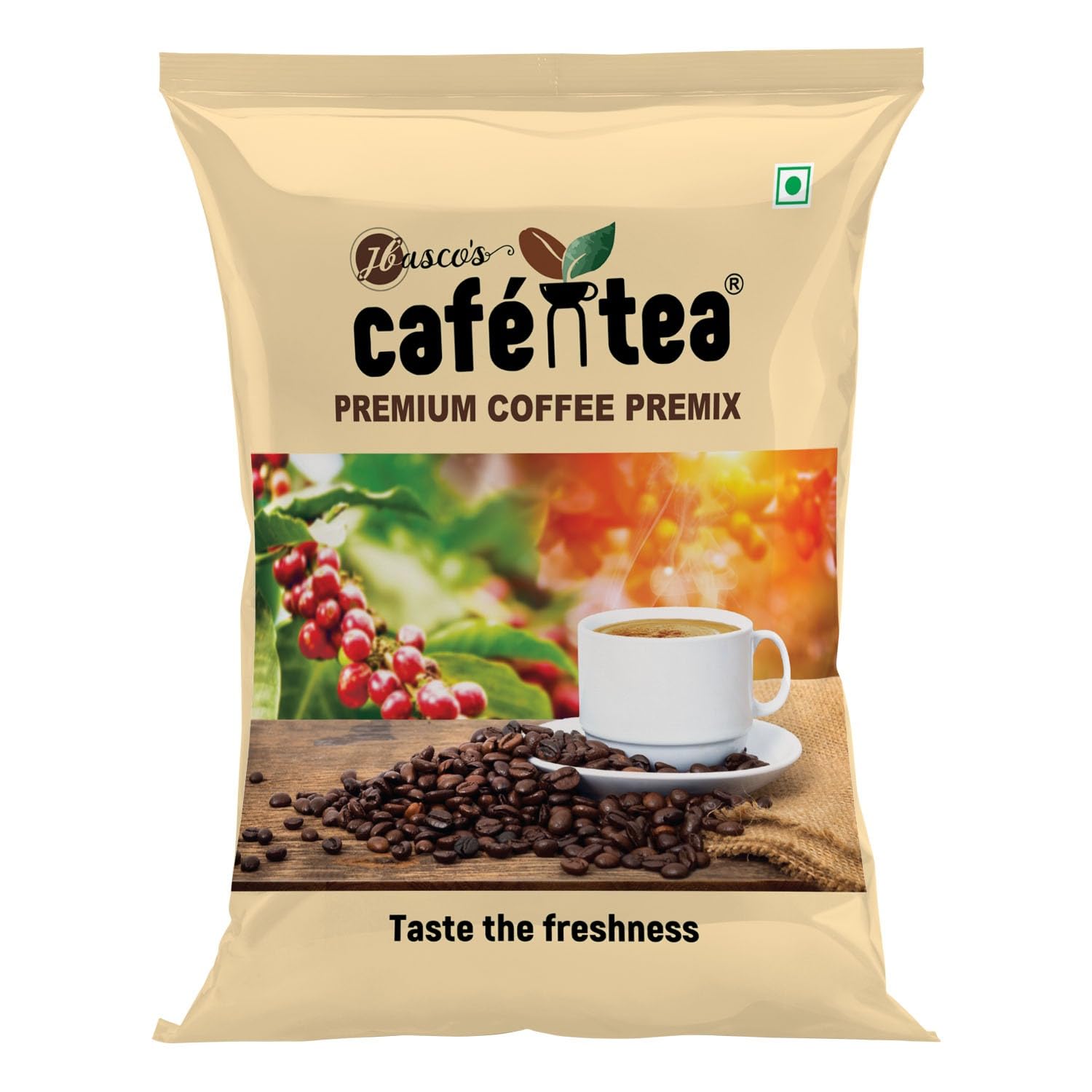Café N Tea Regular Instant Coffee Premix | 100% Natural Coffee Powder| Quick & Easy Brew | 1kg Pack (Makes 80 Cups)