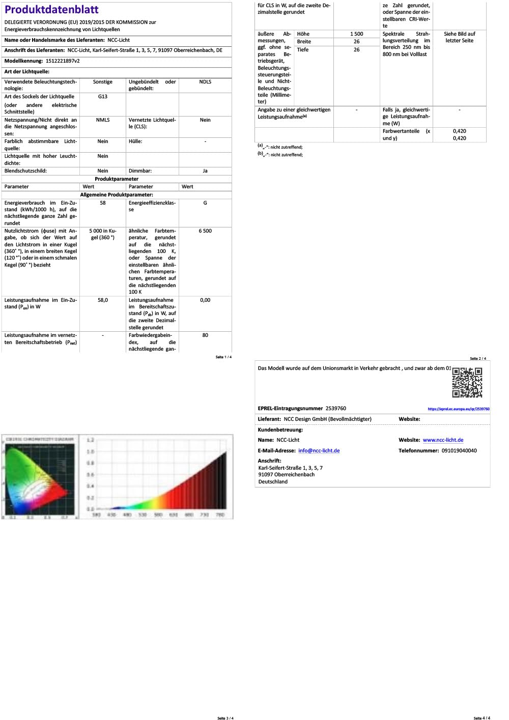 NCC-Licht 10 x Leuchtstofflampe 150cm T8 Röhre 58W/865 G13 Tageslicht 6500K Kaltweiß