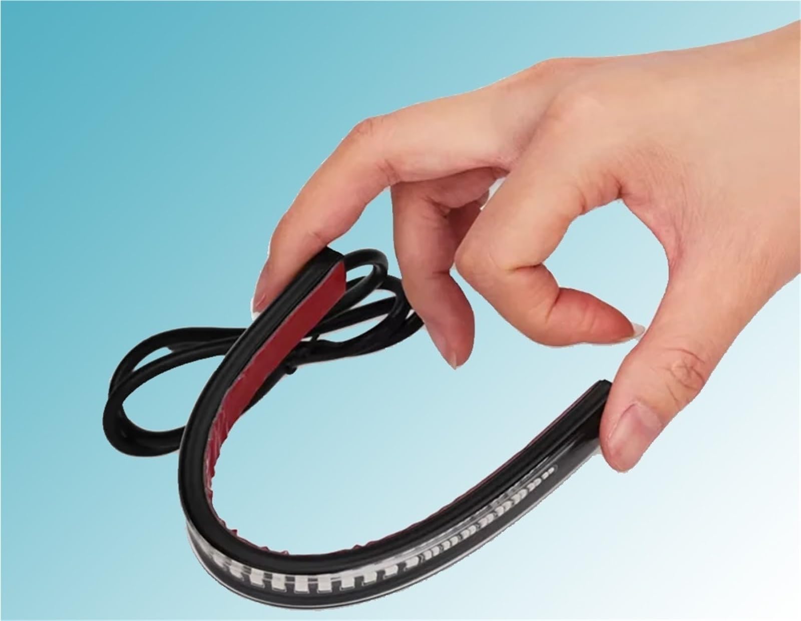 Feux Arrière Freinage Moto Bande Lumineuse pour Motos 12V Clignotant Arrière 48 LED Ampoule D'arrêt De Frein Indicateur Moto