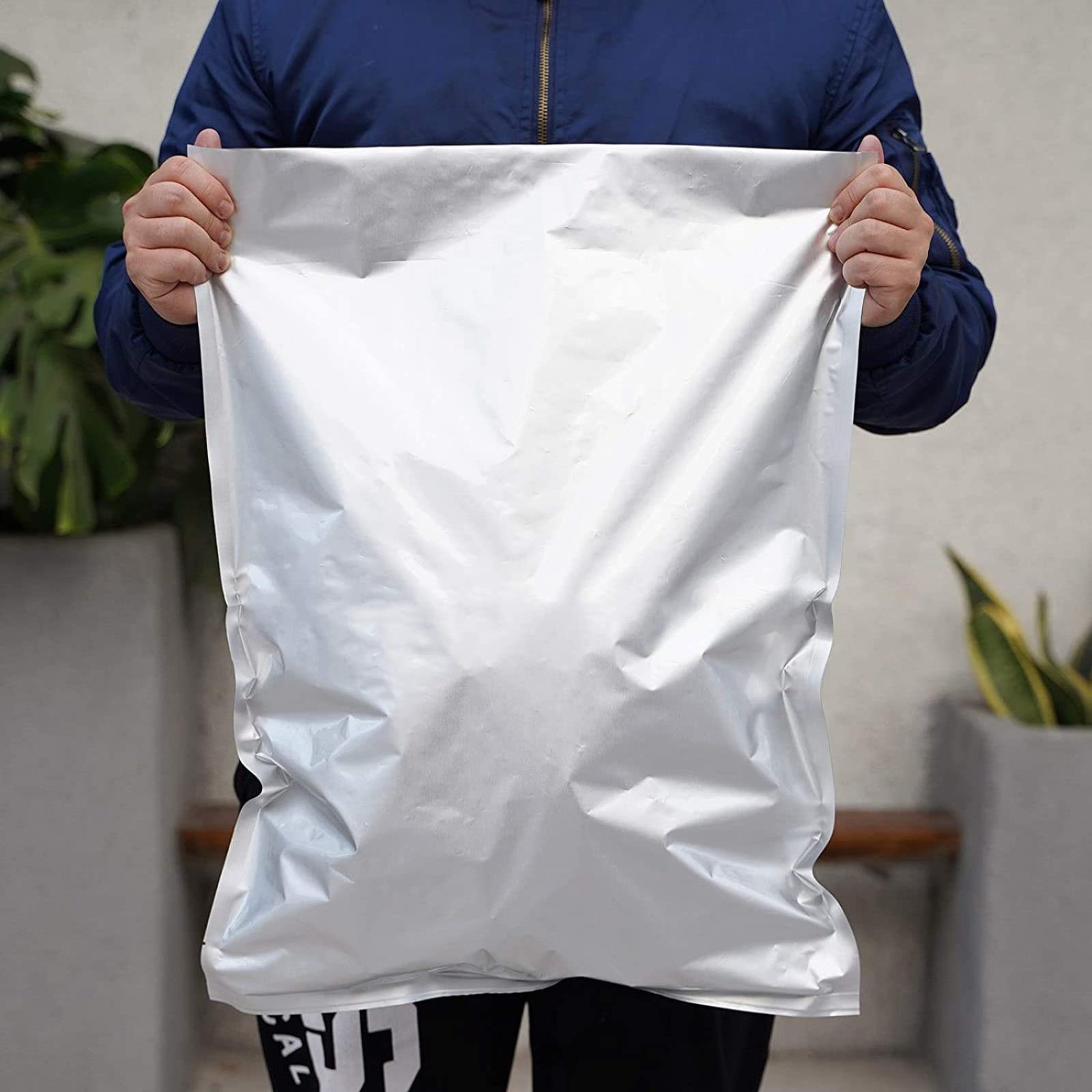 Torba do przechowywania żywności, 18 litrów torby mylarowe, folia aluminiowa do przechowywania żywności, długotrwałe przechowywanie, odporna na wilgoć, szczelność powietrza, 10 szt., 70 x 100 cm