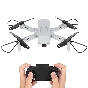 Mini Drones for Kids or Adults, Mini Folding Drone with 4K HD FPV Camera, RC Drone Helicopter Toy, Pocket Quadcopters for Boys or Girls, One Key Take Off/Landing(Dual lens)