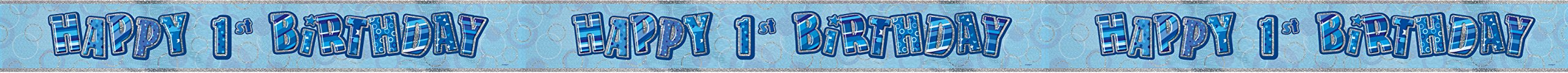 Unique Party 92068 - 9ft Foil Glitz Pink Happy 80th Birthday Banner — view 141