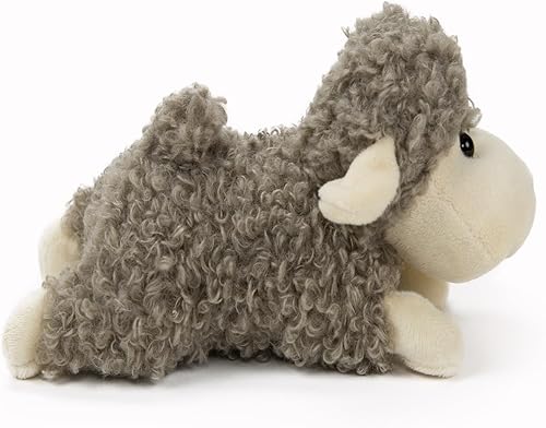 Miniatura 8 de Peluche de cordero de oveja, suave y lindo juguete de peluche de cordero negro, juguetes de peluche de oveja para niños, regalos para niños de pie,