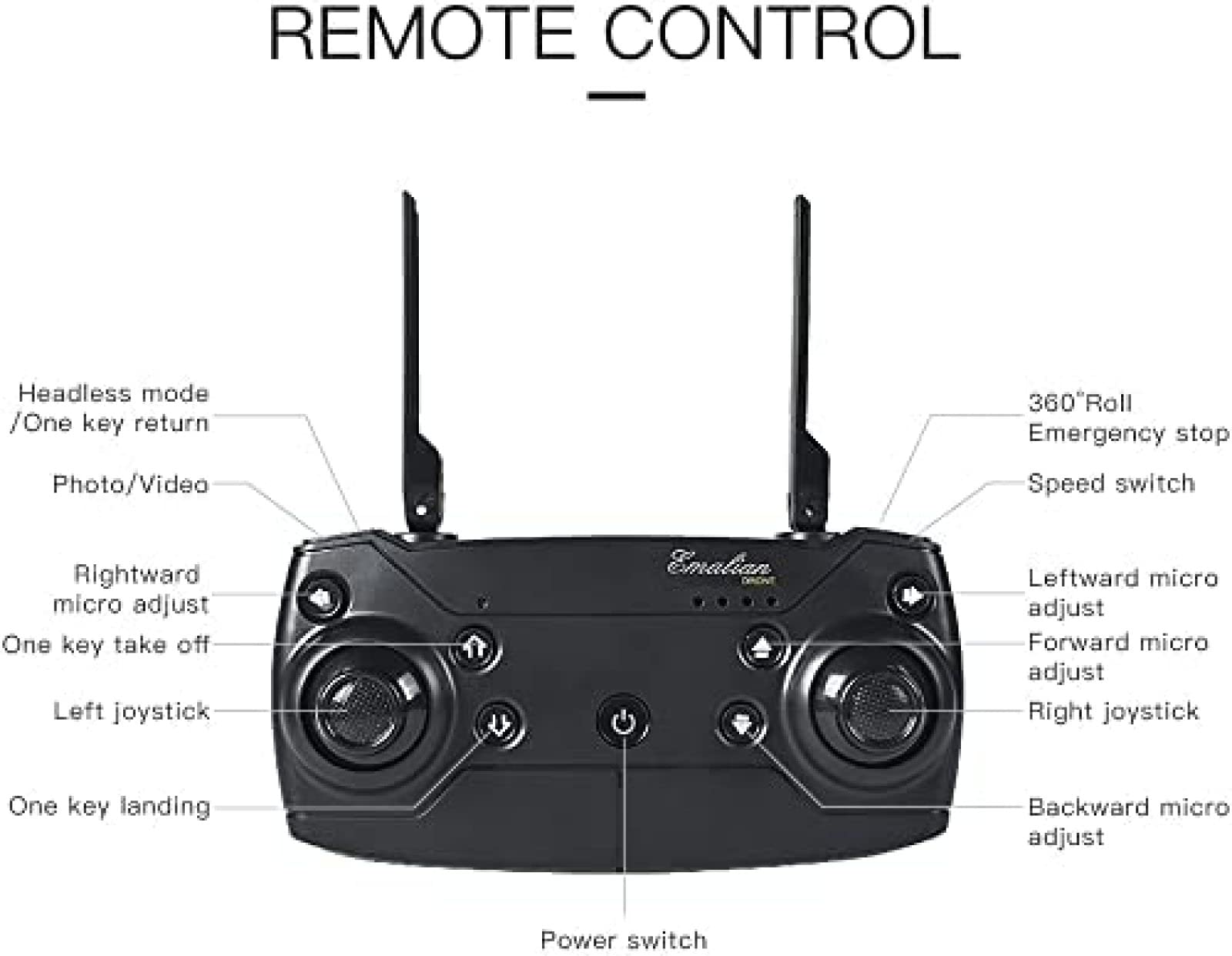 Drone Telecomandato Quadricottero Per Fotografia Aerea Esterna RC Pieghevole Con Fotocamera 4K HD, Drone Telecomandato Per Quadricottero Per Fotografia Aerea Esterna RC - WiFi FPV Live Video,Batte