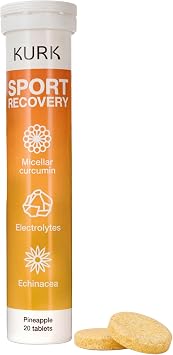 Kurk Sugar Free Electrolytes Tablets for Water Pineapple 20 Tablets