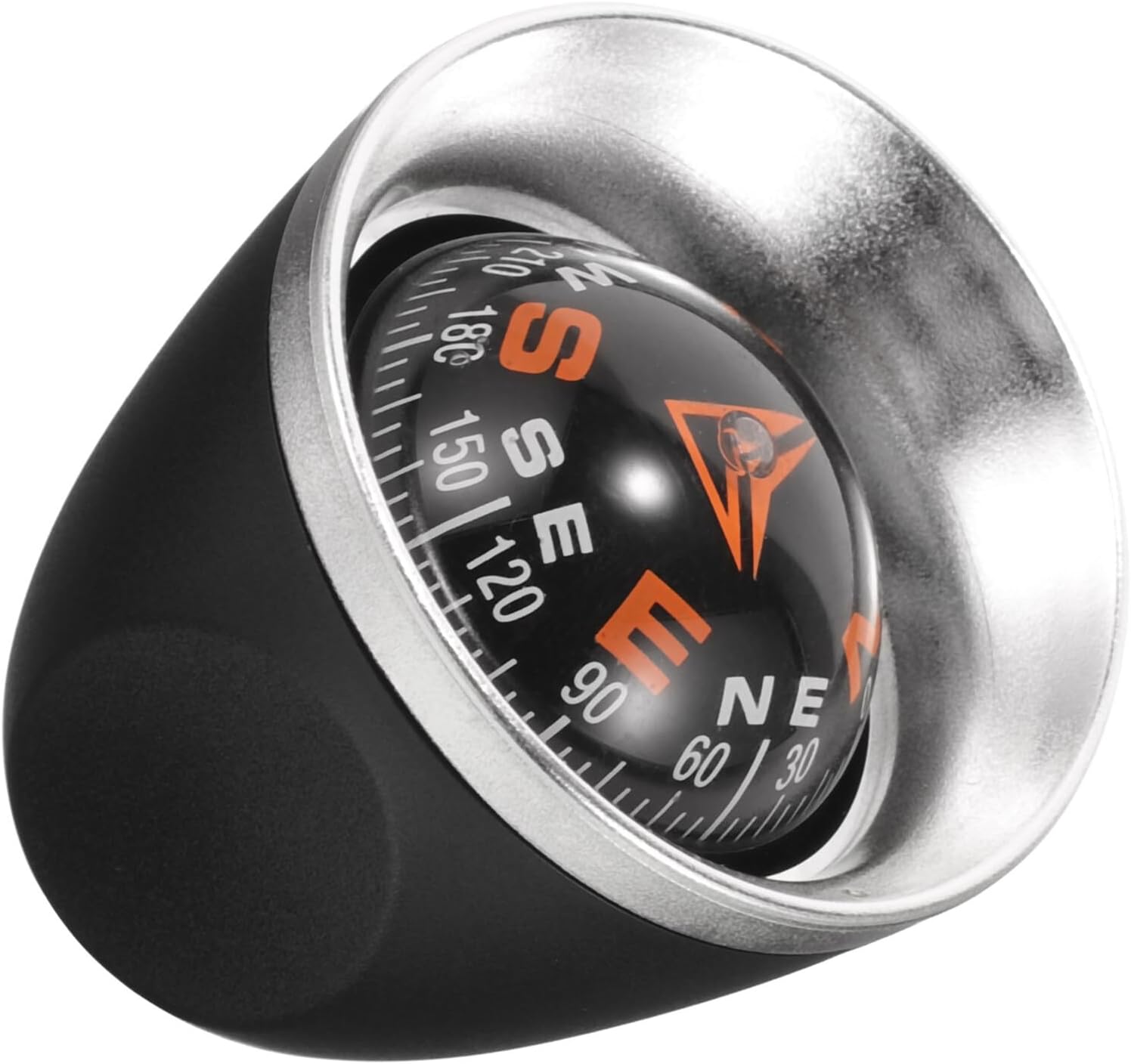 Car Dash Mount Compass Ball Precise Direction, Marine and Vehicle Dashboard Navigation Compass for Off-Road SUV and Boat Use