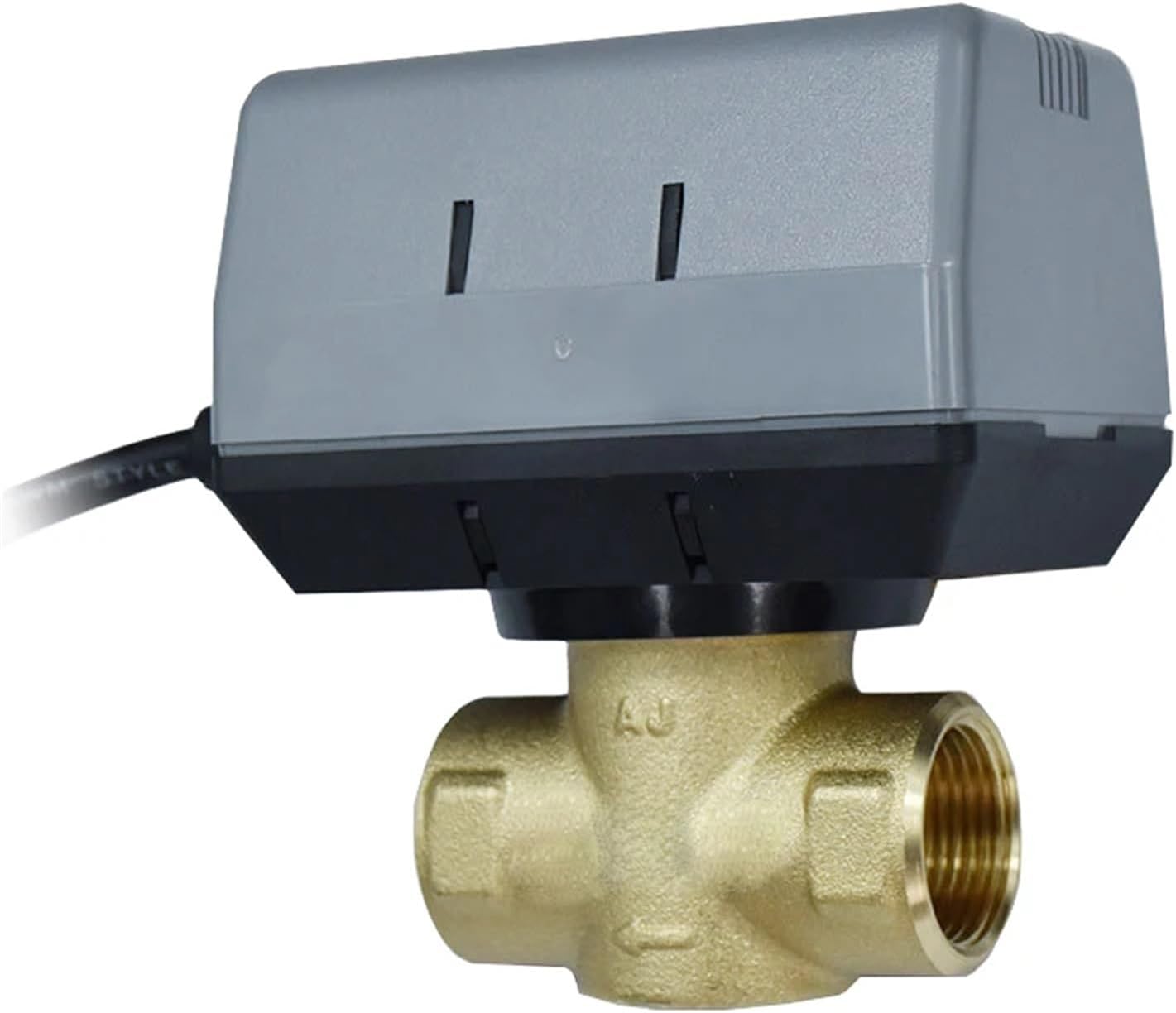 1/2'' 3/4'' 1'' Brass Motorized Globe Valve AC220V 2 Way Electric Shut-off Valve With VC6013 Fan Coil(1")