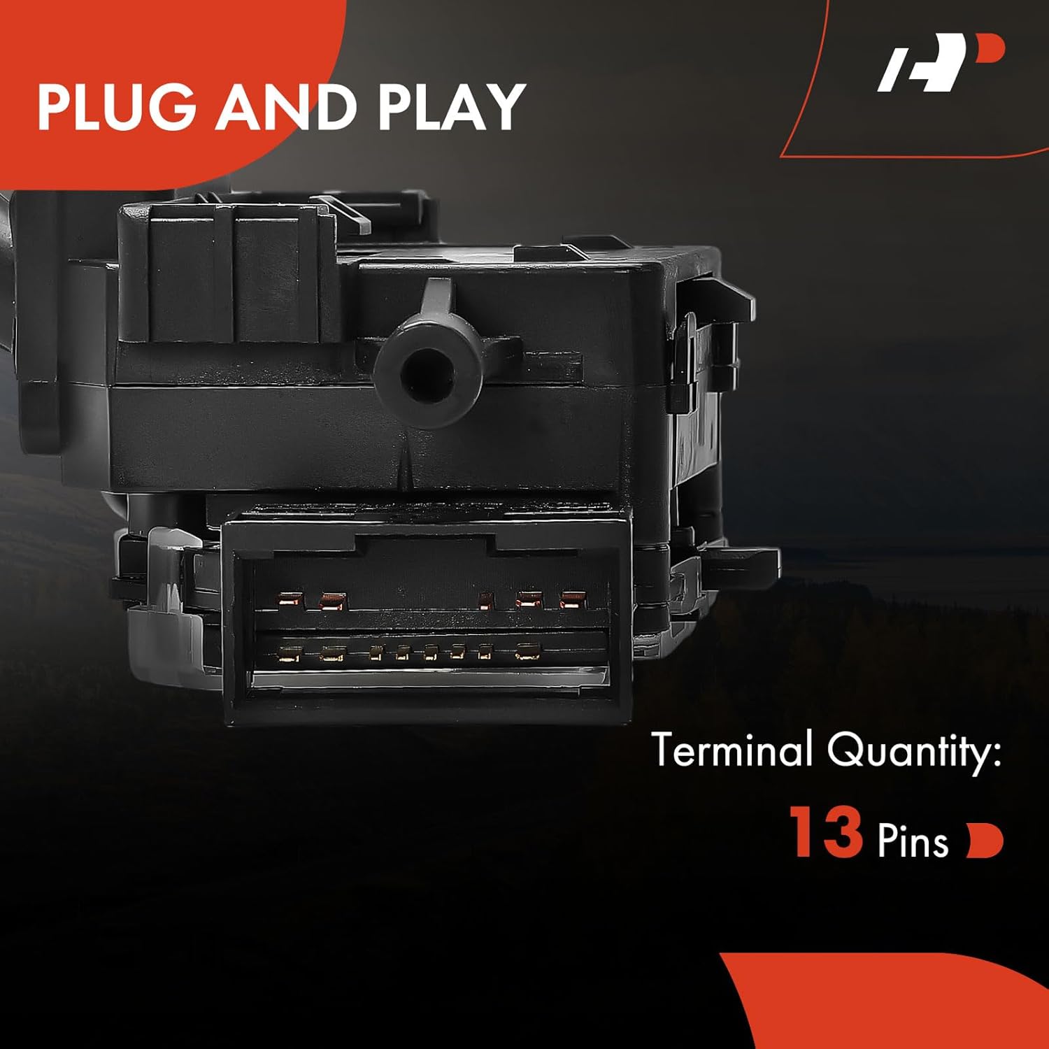 A-Premium Turn Signal Switch, Headlight Dimmer Blinker Multifunction Switch Compatible with Hyundai Sonata 2009-2010, Santa Fe 2007-2012 & Kia Optima 2006-2011, Rondo 2007-2010, Without Auto Headlight