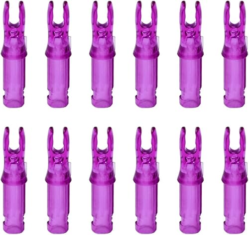 Miniatura 30 de SOPOGER 50 paquetes de flechas de tiro con arco – Insertos de flecha para flechas de carbono 0.244/0.244 in de plástico para bricolaje caza tiro