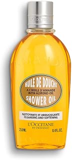 Cleansing & Softening Almond Shower Oil, Oil-to-Milky Lather, Softer Skin, Smooth Skin, Cleanse Without Drying, With Almond Oil