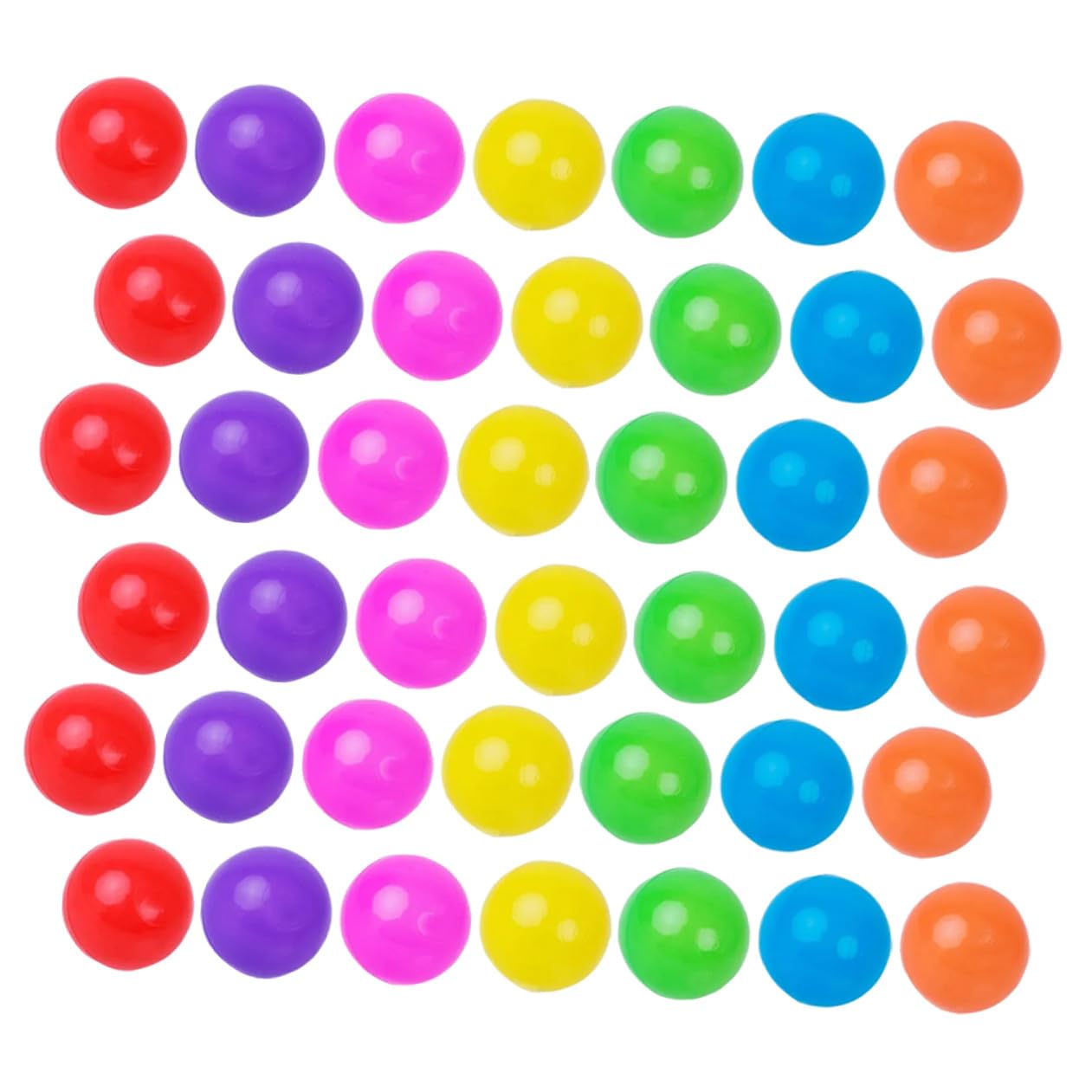 KOMBIUDA 100 Balones de Plástico para Piscinas Infantiles Bolas de Fiesta Coloridas y Ligeras para Juego y Baño Balones Redondas para Accesorios para Piscina y Actividades Recreativas