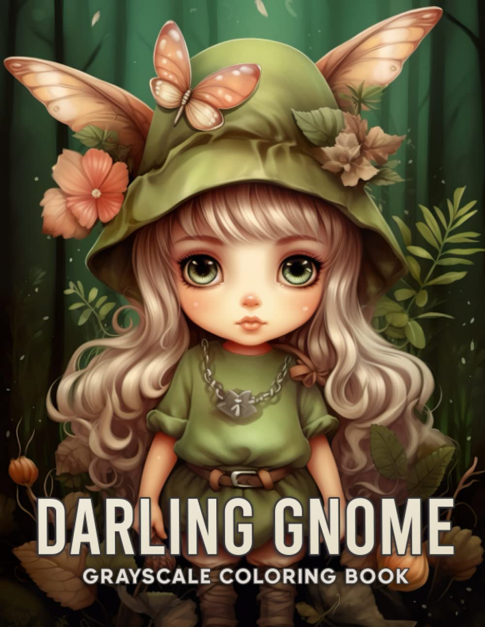 Darling Gnome Grayscale Coloring Book: Enter the Darling World of Gnomes and Unleash Your Imagination as You Color and Bring to Life these Charming Creatures in a Playful and Enchanting Journey