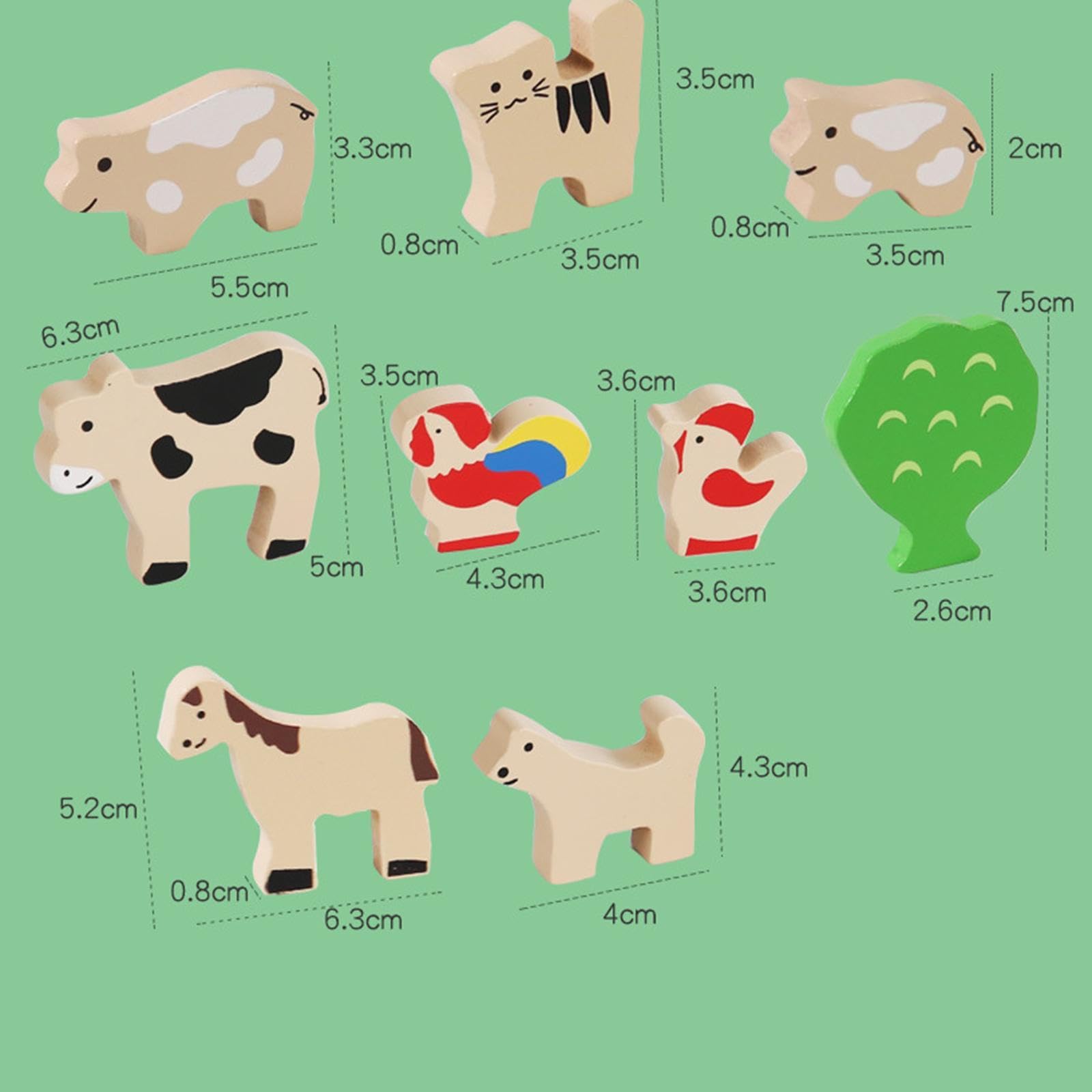 Juguete de Animales de Granja de Granero para Niños, Figuras de Animales, Juguete de Granja