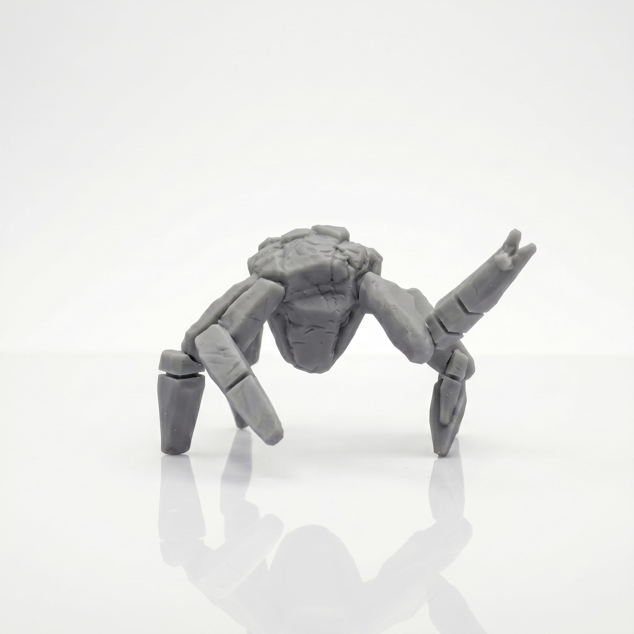Rocky Alien Action Figure DIY Self Assembly Articulated Figurine (Gray)-image-33