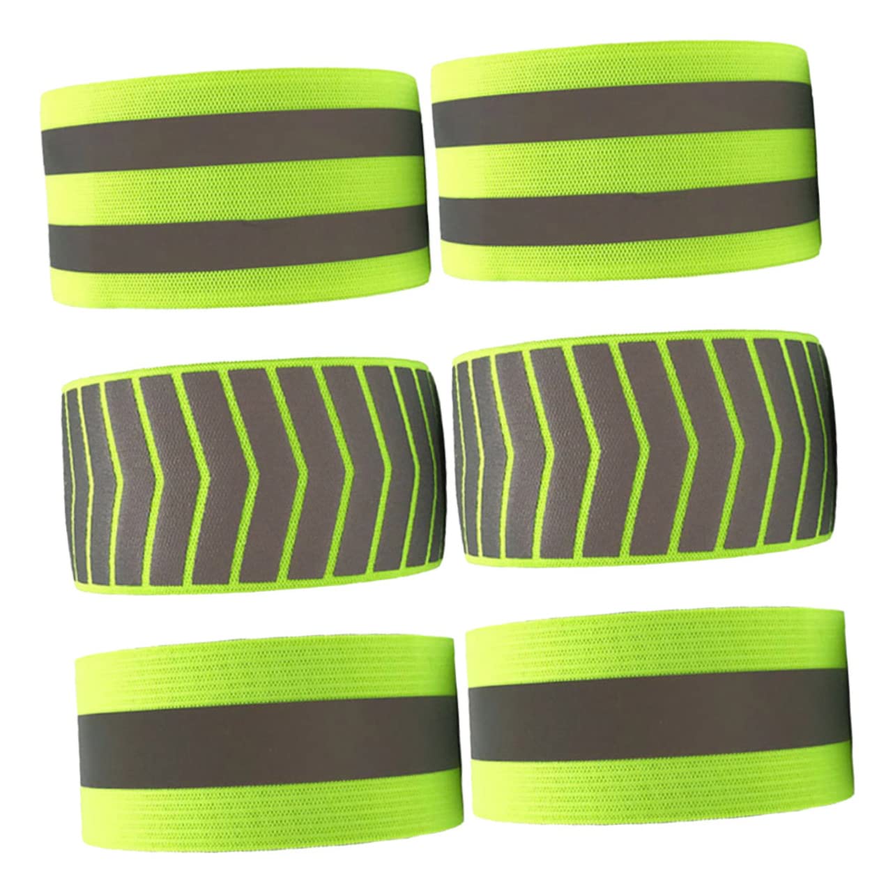 Toyvian Bracciale Riflettente Gruppo Musicale Riflessivo Illuminato Cintura da Corsa Polsino visibilità Bracciali Fluorescenti Braccialetti di Sicurezza Green