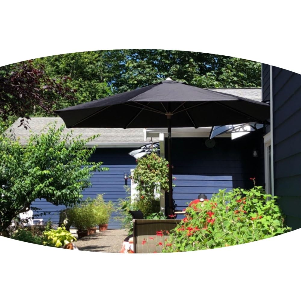 Copertura in Tessuto Blu per Ombrellone da Giardino, Telo di Ricambio per Ombrellone da Giardino A 6 Stecche/8 Stecche, Telo di Ricambio per Ombrellone, Solo Telo(Dark Green,8/2.5m-8.2ft)