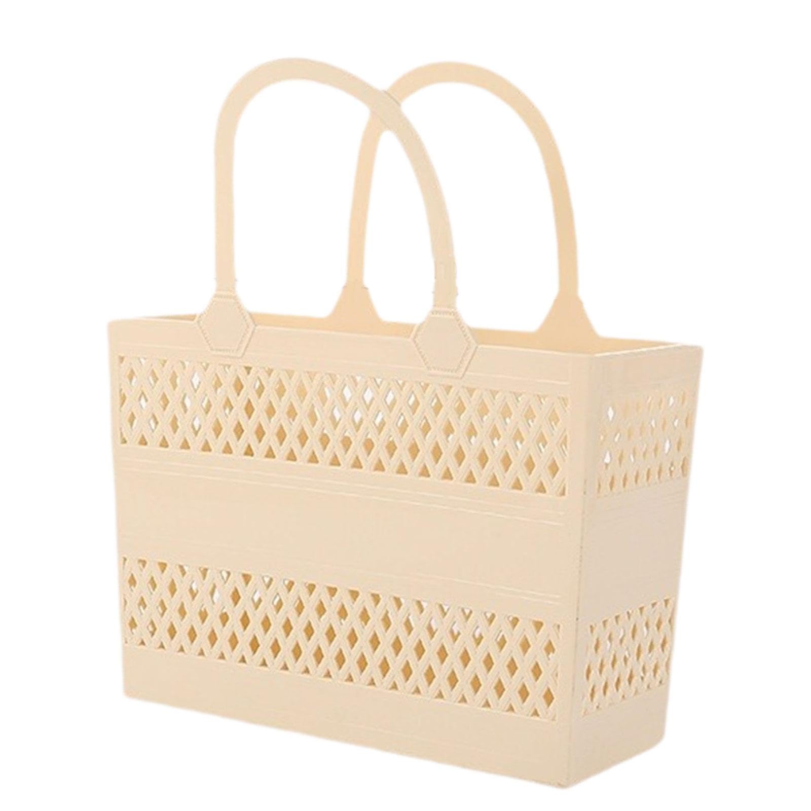 Generic Shower Caddy Basket Bath Basket Cleaning Tote with Handles Drainage Portable Box Household Storage Basket for Camp