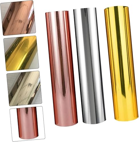 Miniatura 9 de EXCEART 9 Pcs Transfer Film Decoraciones para Uñas Parts for Reflective Clothing Metal Trim Metal Decor Hand Decor Abrazaderas De Metal DIY Supply