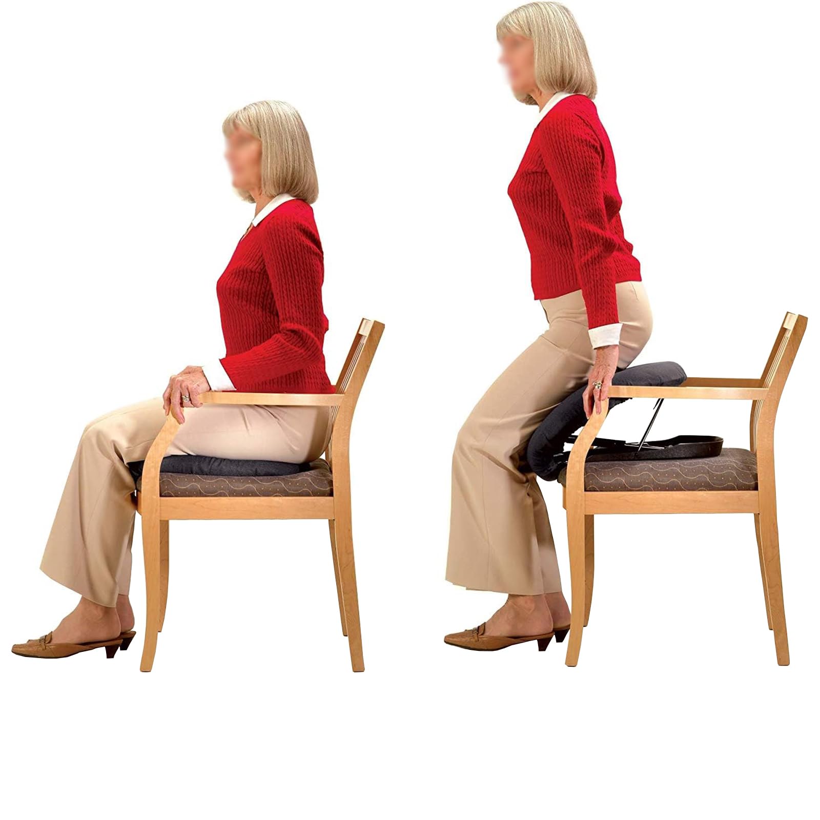 Ayuda para levantarse del sofá Cojín de Asistencia para el Asiento Elevación eléctrica Silla elevadora eléctrica Portátil en Dispositivos de Silla de pie Soporta hasta 330 Libras Levantamien