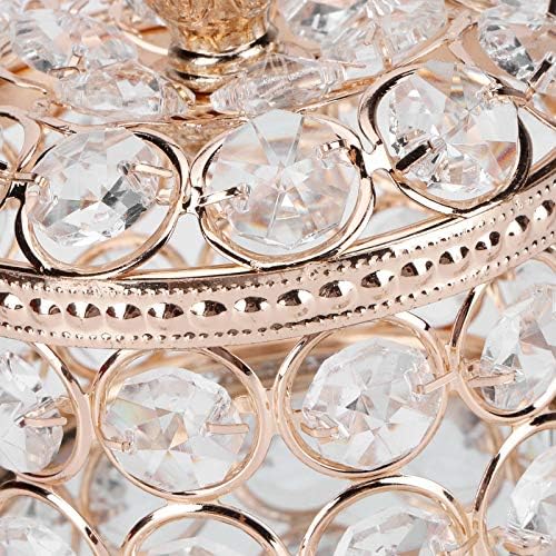 Affogato Jewelry Boxes,Crystal Mirrored Jewelry Box Jewelry Trinket Organizer Box Home Decor Ring Earrings Necklace Storage Holder Keepsake Box Birthday Gift (Gold)