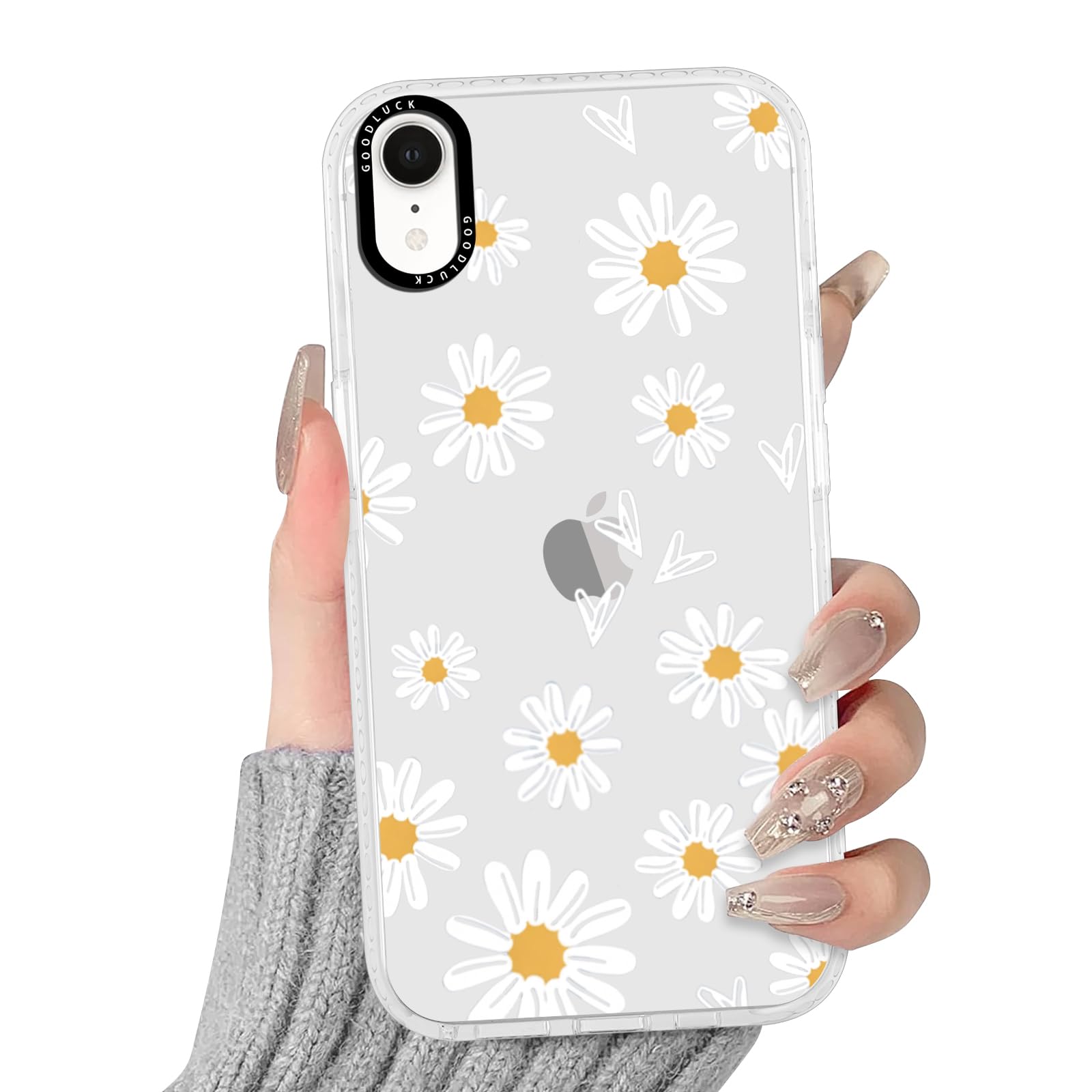 ZTOFERA Custodia per iPhone 16 Pro, trasparente, morbida custodia in TPU con motivo floreale, ultra sottile, antigraffio, in gel di silicone, cover protettiva antiurto per iPhone 16 Pro (6,3 pollici