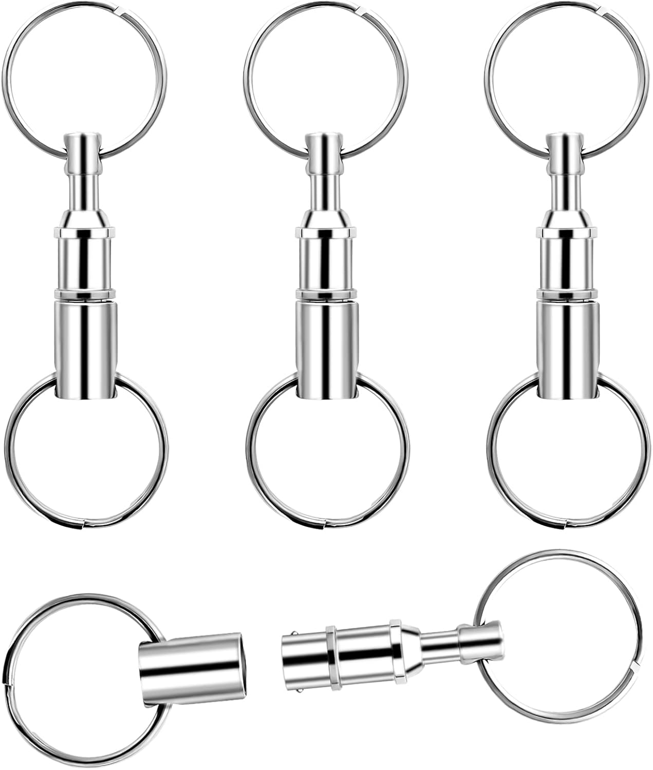 KALIONE 4 Sets Quick Release Detachable Keychain, Swivel