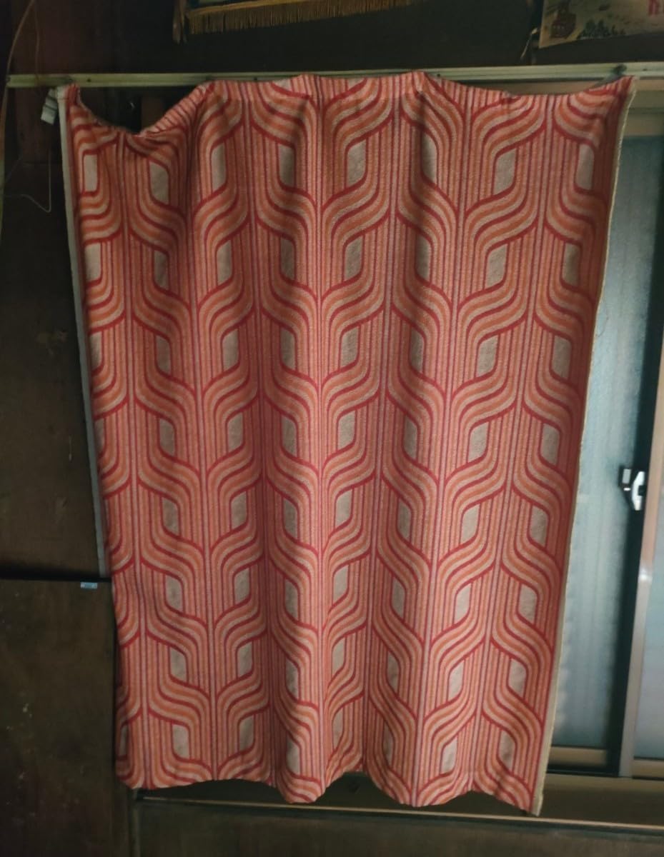 Amazon.co.jp: カーテン サイケデリック 昭和レトロ スペースエイジ