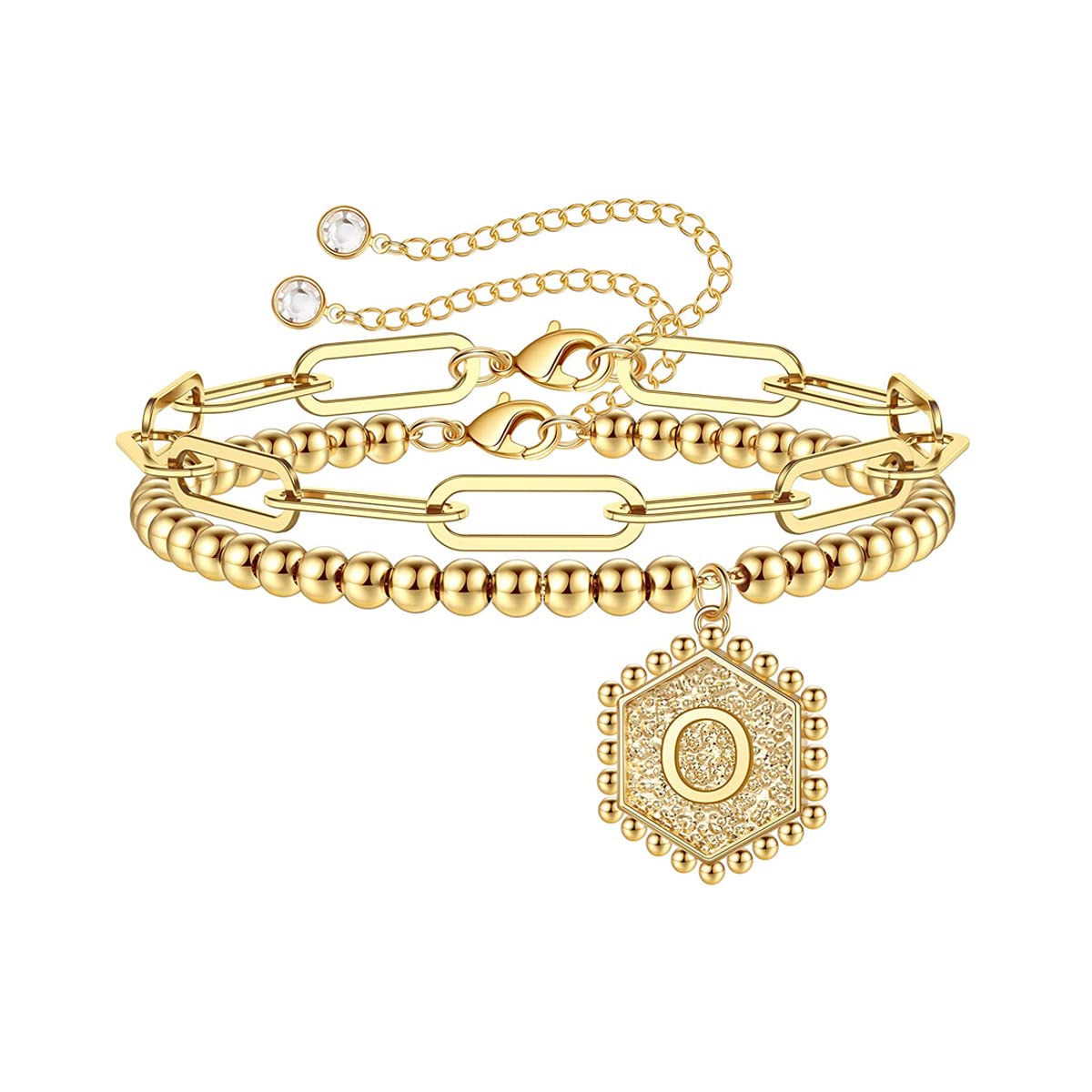 Jewels Galaxy Jewellery For Women Gold Plated Alphabetical Bracelet (O) (CT-BNGI-49124-O) (B09SWX2F1S) Amazon Price History, Amazon Price Tracker