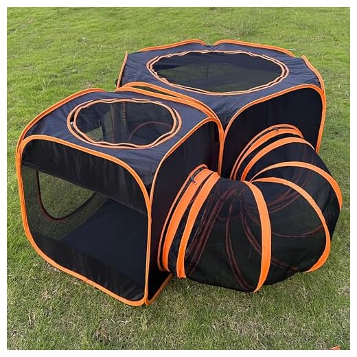3-in-1 Portable Dog Playpen with Tunnel