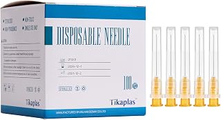 100Pack 25Ga 1 Inch Luer Lock Needle Dispensing Accessorie, Individual Packaged (25Ga 1 Inch 25mm)
