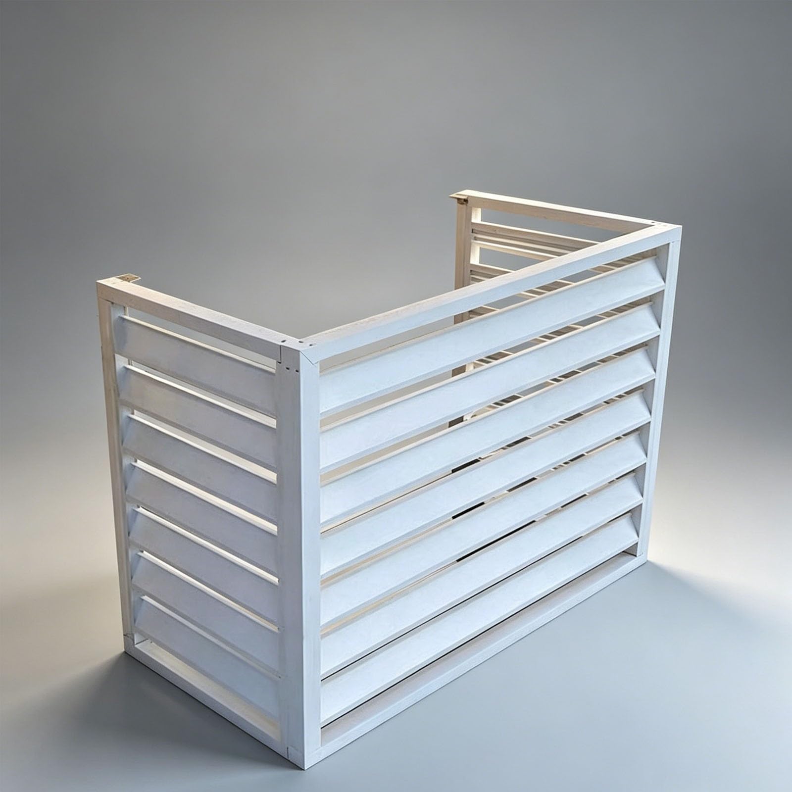 MDEUFYWEGB Aluminum alloy outdoor unit air conditioner cover, mini split condenser cover, concealed air conditioner sunshade, suitable for garden terraces.(D,100 * 70cm/39.4 * 27.6in)