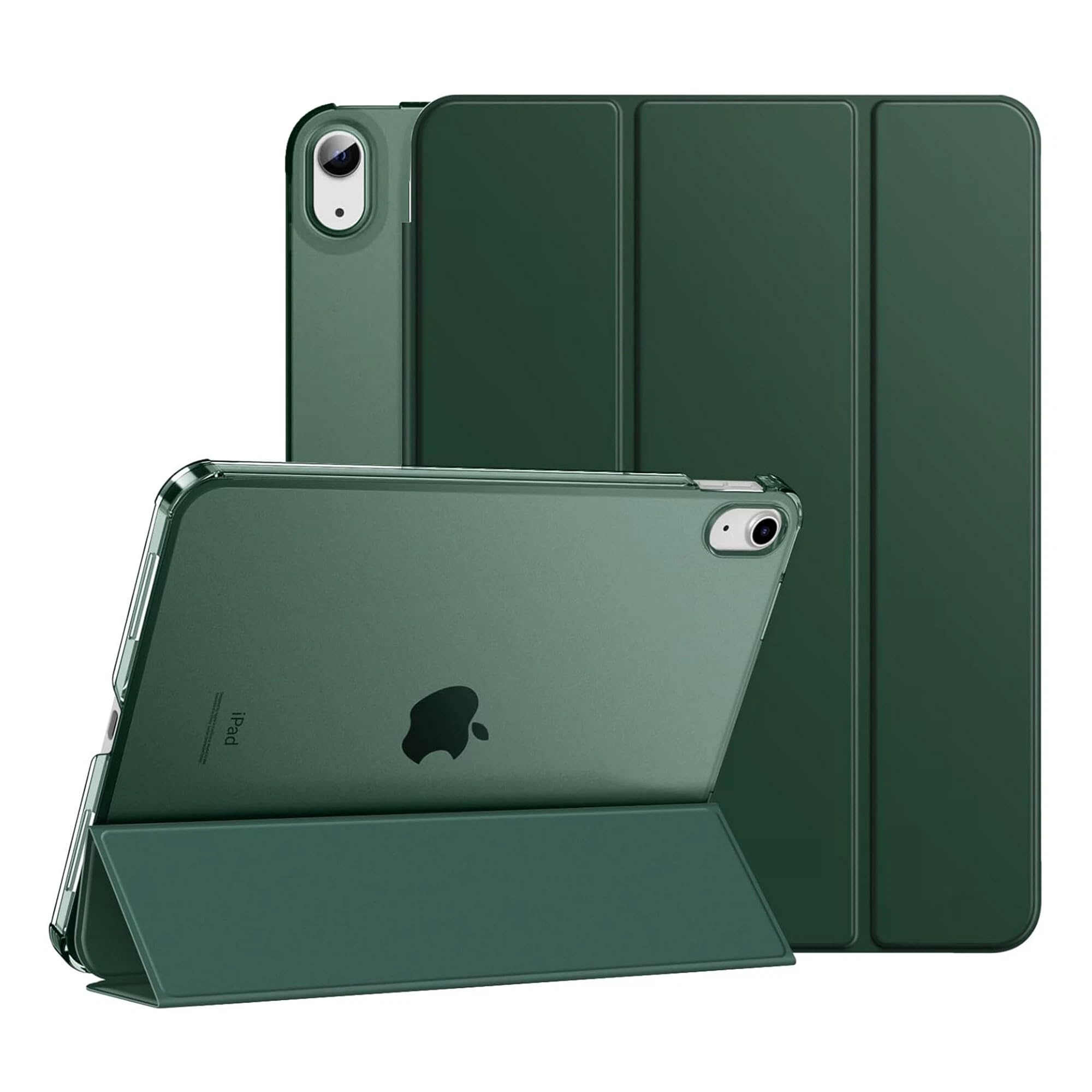 TXWLLIU Hülle für iPad A16 11. Generation 11 Zoll 2025 / iPad 10. Generation 10,9 Zoll 2022, Leichte Dünne Harte Schutzhülle, Automatische Schlaf-/Wachfunktion, Dunkelgrün