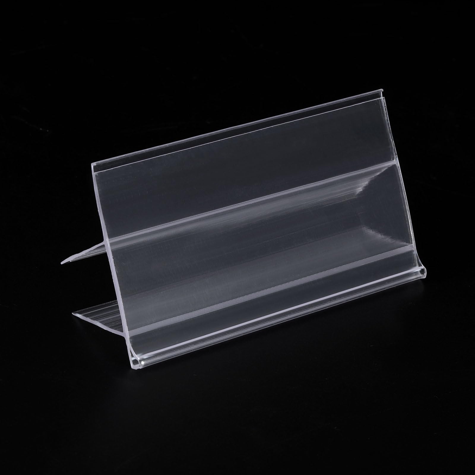 PATIKIL 3.2"L x 1.7"W Glass Shelf Label Holder - Image 4