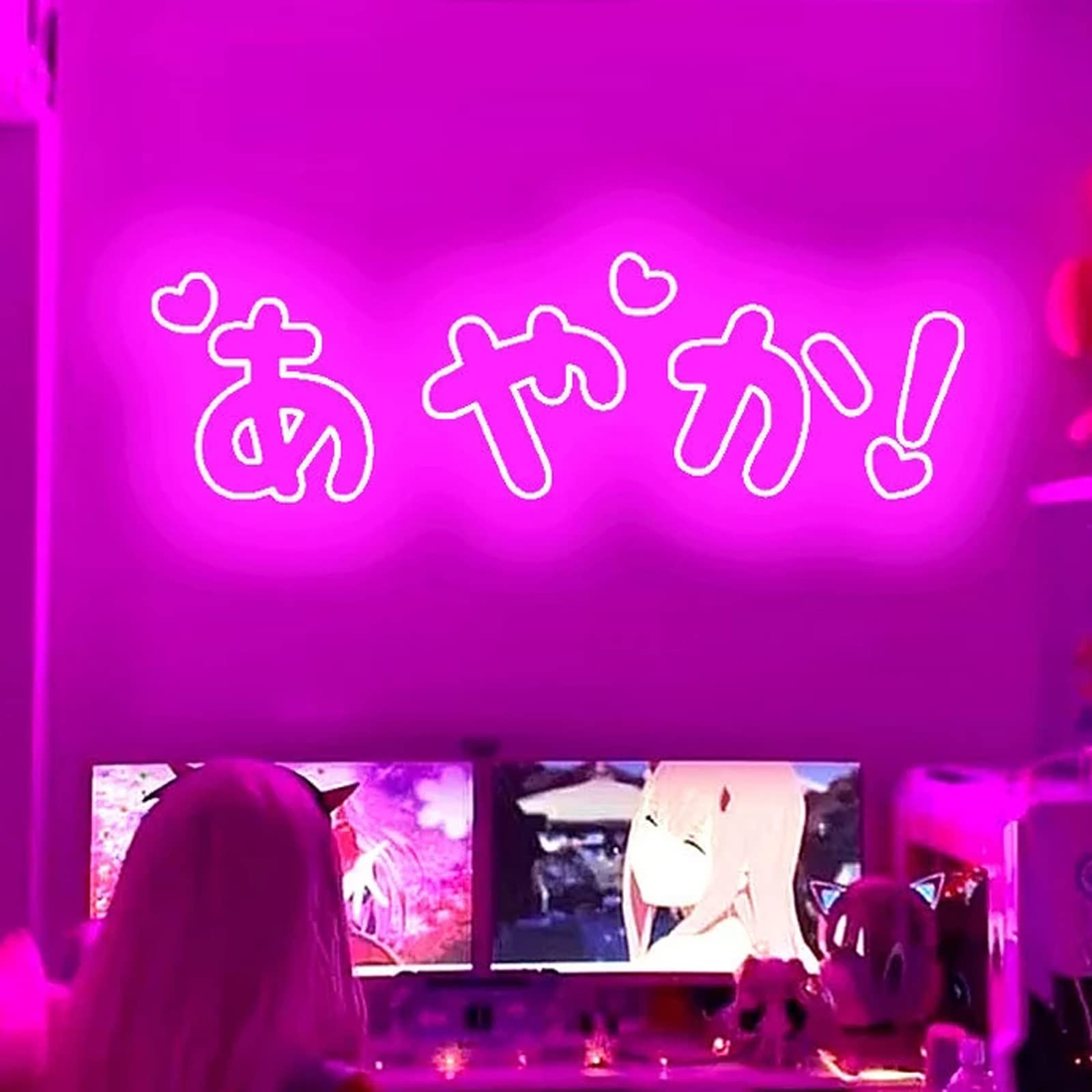 Amazon | LEDネオンサインネオン看板(Kawaii Style Anime Neon Sign