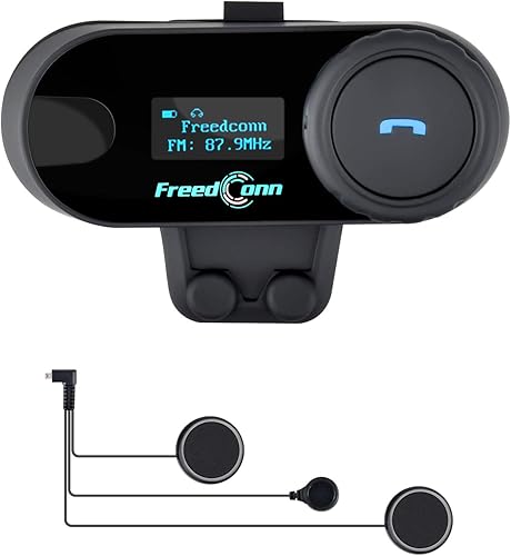 Freedconn バイク用 インカム ヘルメットに装着 Bluetooth
