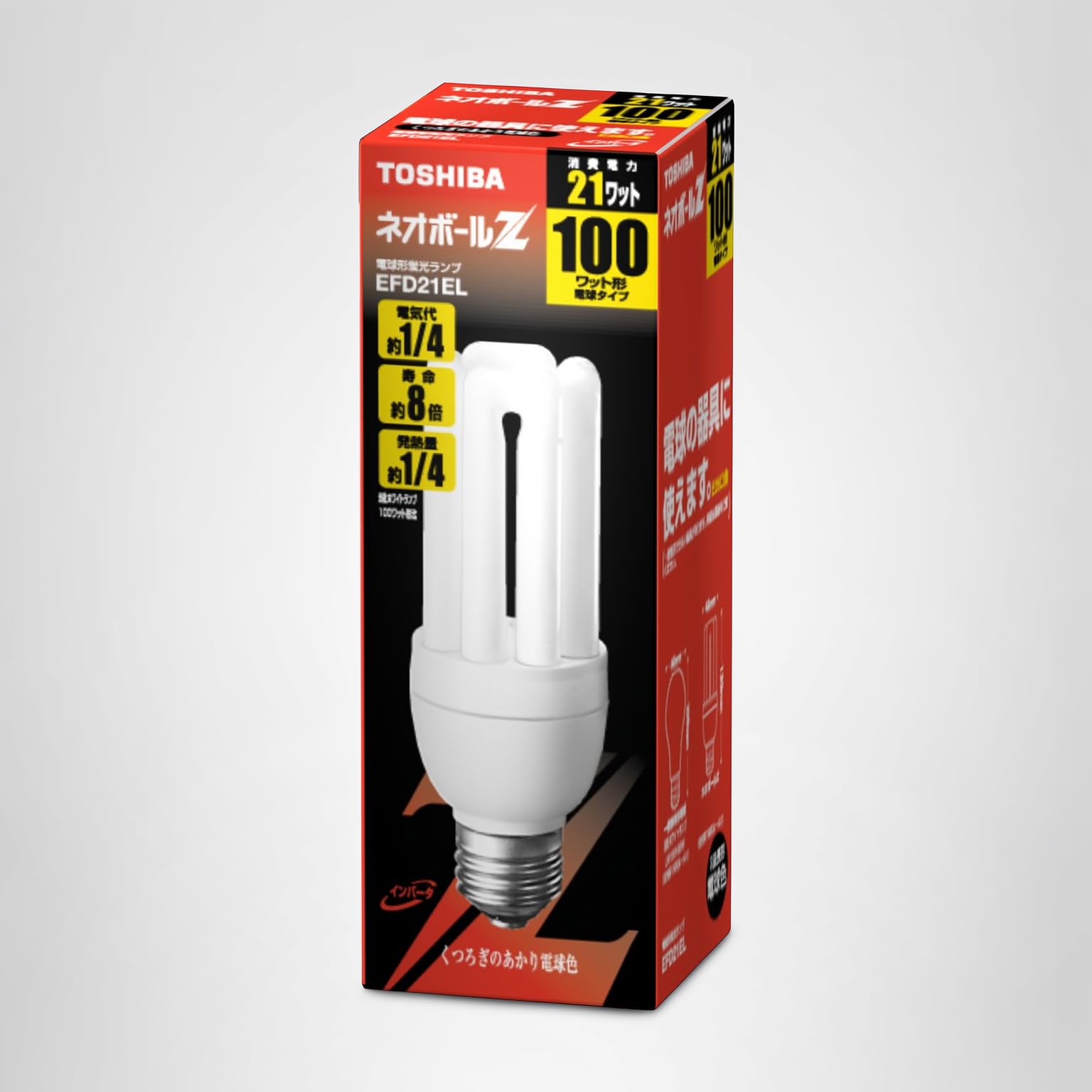 Amazon | TOSHIBA ネオボールZ 電球形蛍光ランプ 電球100Wタイプ 電球