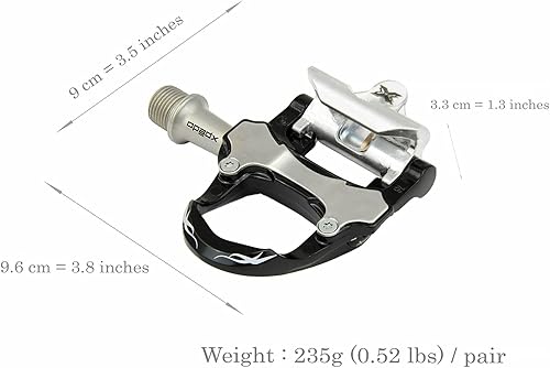 Miniatura 4 de Pedales de magnesio sellados para bicicleta de carretera, compatible con 2 juegos de tacos