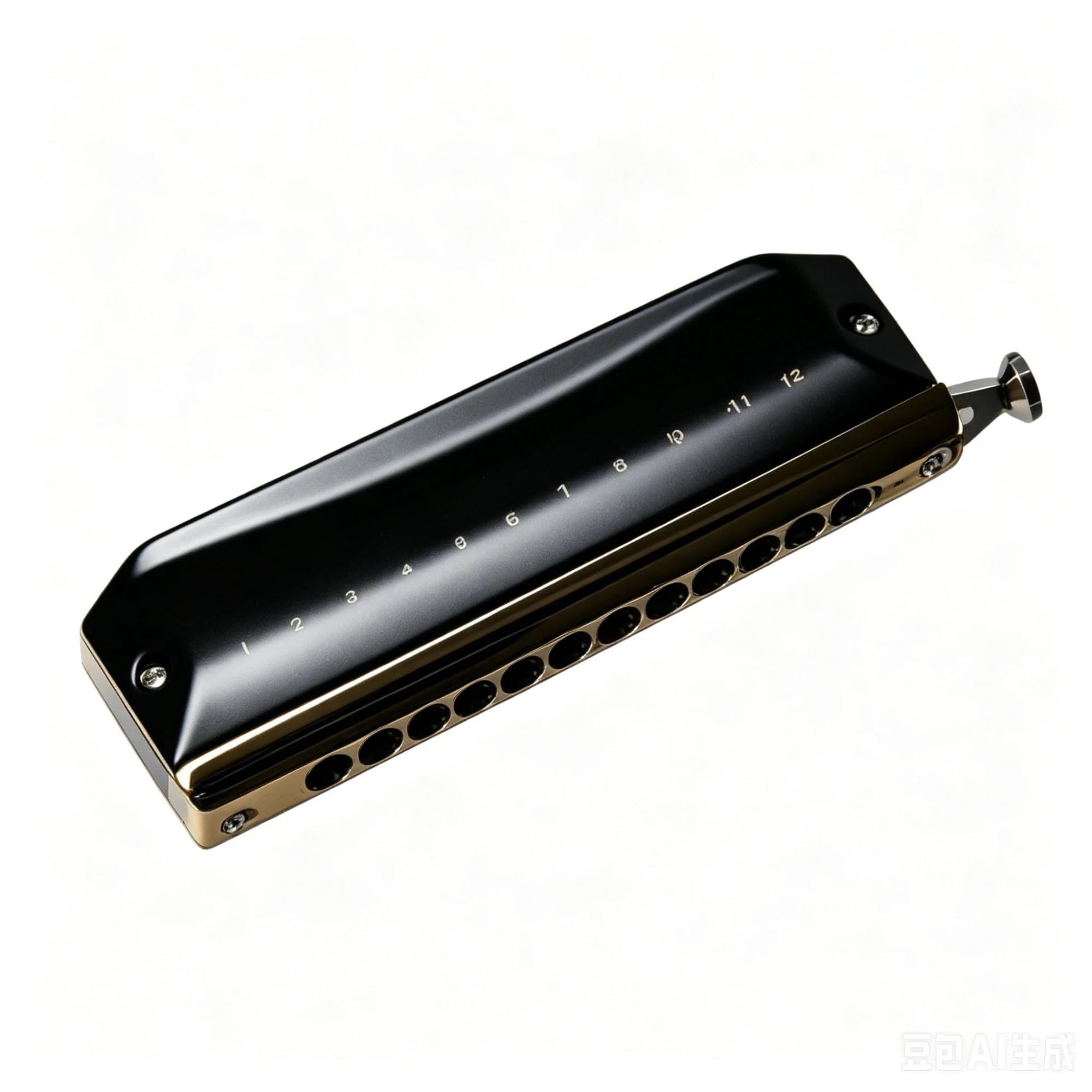 Armonica Blues Chiave Armonica Cromatica A 12 Fori E 48 Toni Di C | Armonica cromatica a 12 fori 48 toni ABS pettine chiave di C per principianti professionisti(White C key)