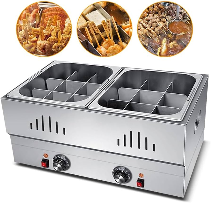 Amazon | YYJQおでん鍋 電気おでん鍋 業務用デスクトップおでん機50