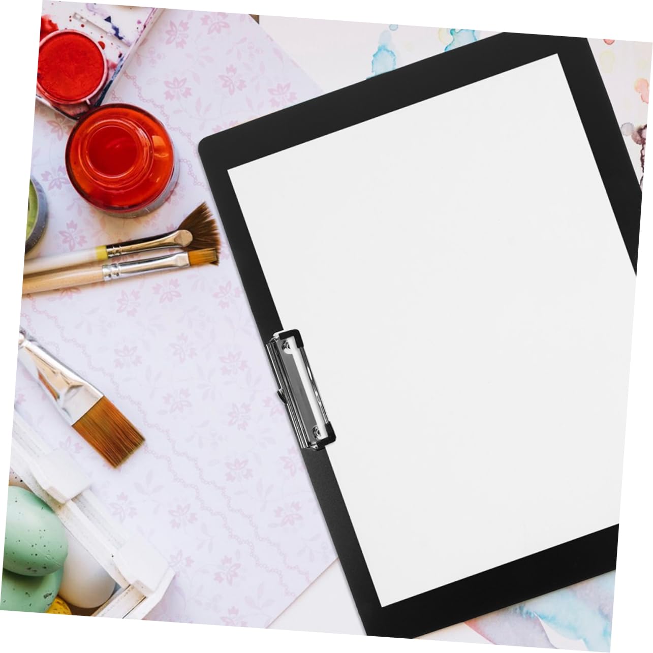 3pezzi Blocco per Appunti Orizzontale Lavagna Portatile in Plastica Spessa Clip per Documenti Multifunzione Organizza Pagine e Documenti Importanti