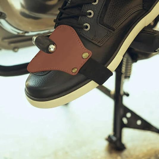 Protège-chaussures Moto Imperméable En Cuir - Accessoire De Protection Pour Pluie, Terre Et Aventure - Noir Ou Marron